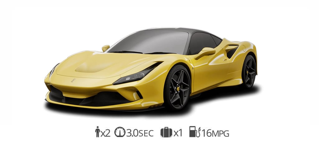 FERRARI F8 TRIBUTO rental