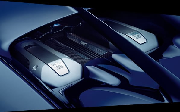 Bugatti Chiron rental engine