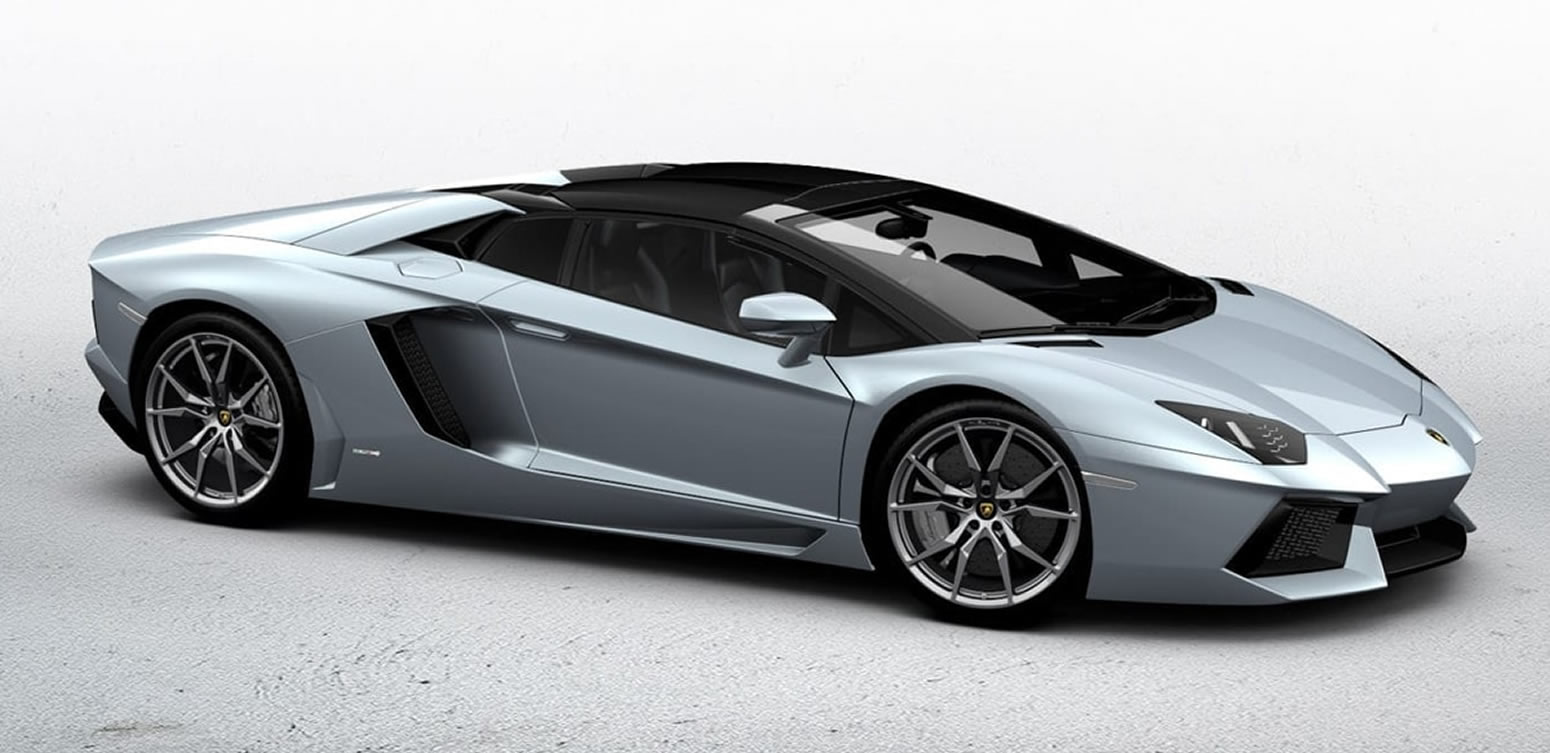 Lamborghini Aventador Roadster rental side