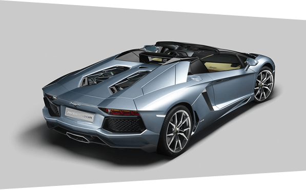 Lamborghini Aventador Roadster Rental rear