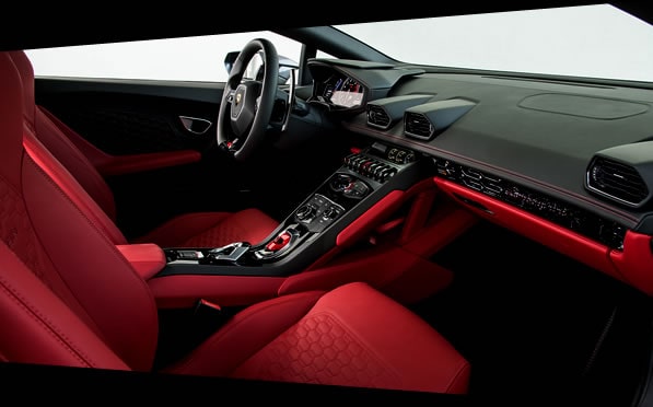 Lamborghini Huracan Rental interior