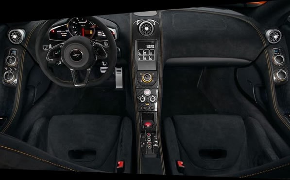 McLaren 650s Spider Rental interior