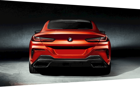 BMW 850i Convertible Rental rear
