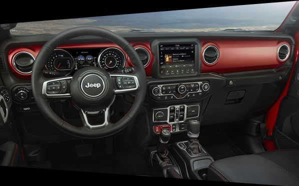 Jeep Gladiator Rental interior
