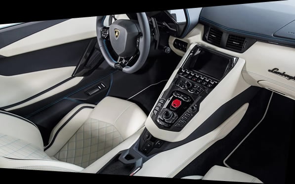 lamborghini aventador s roadster rental interior