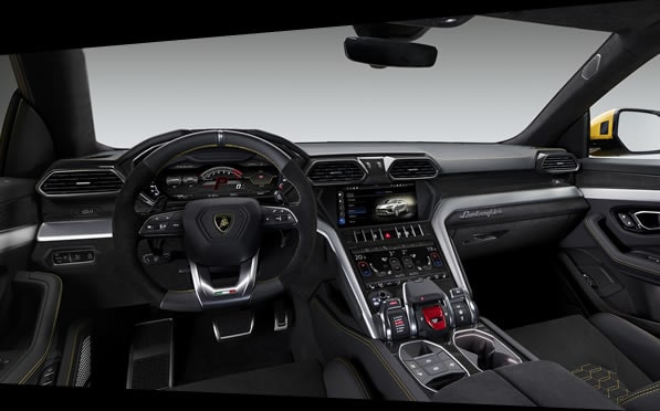Lamborghini Urus Rental interior