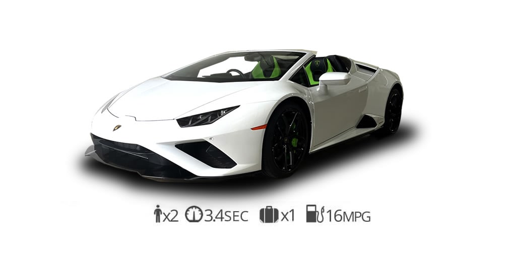 Lamborghini Huracan Evo spyder rental