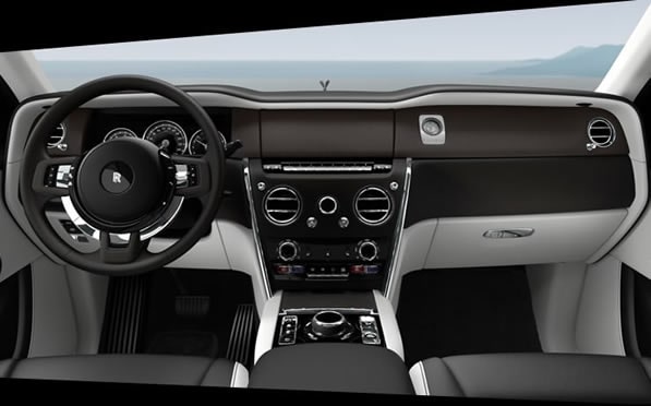 Rolls Royce Cullinan rental interior