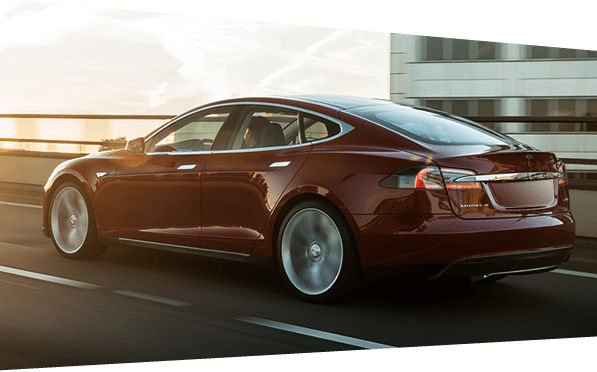 TESLA MODEL S rental back