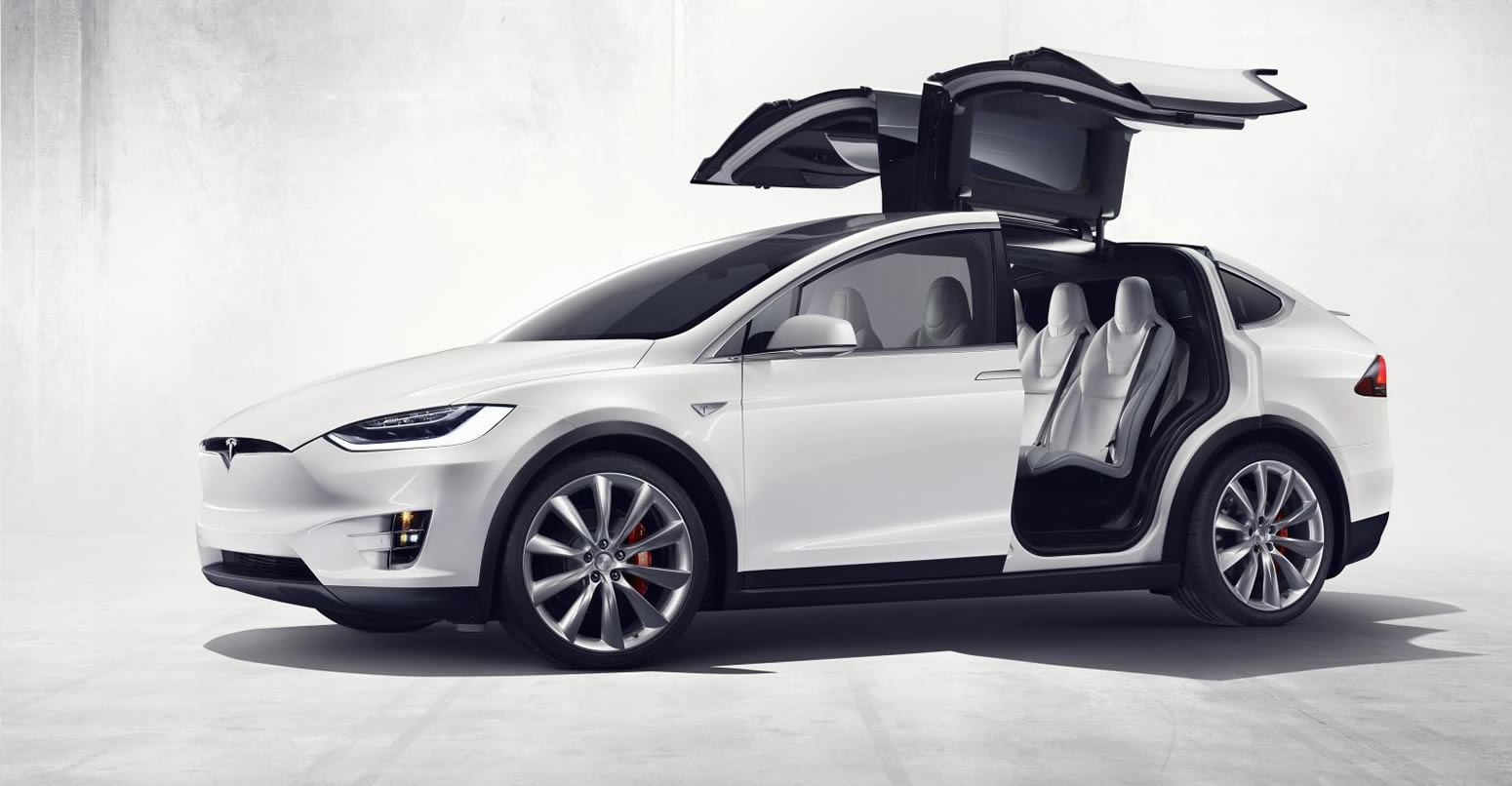 TESLA MODEL X rental side