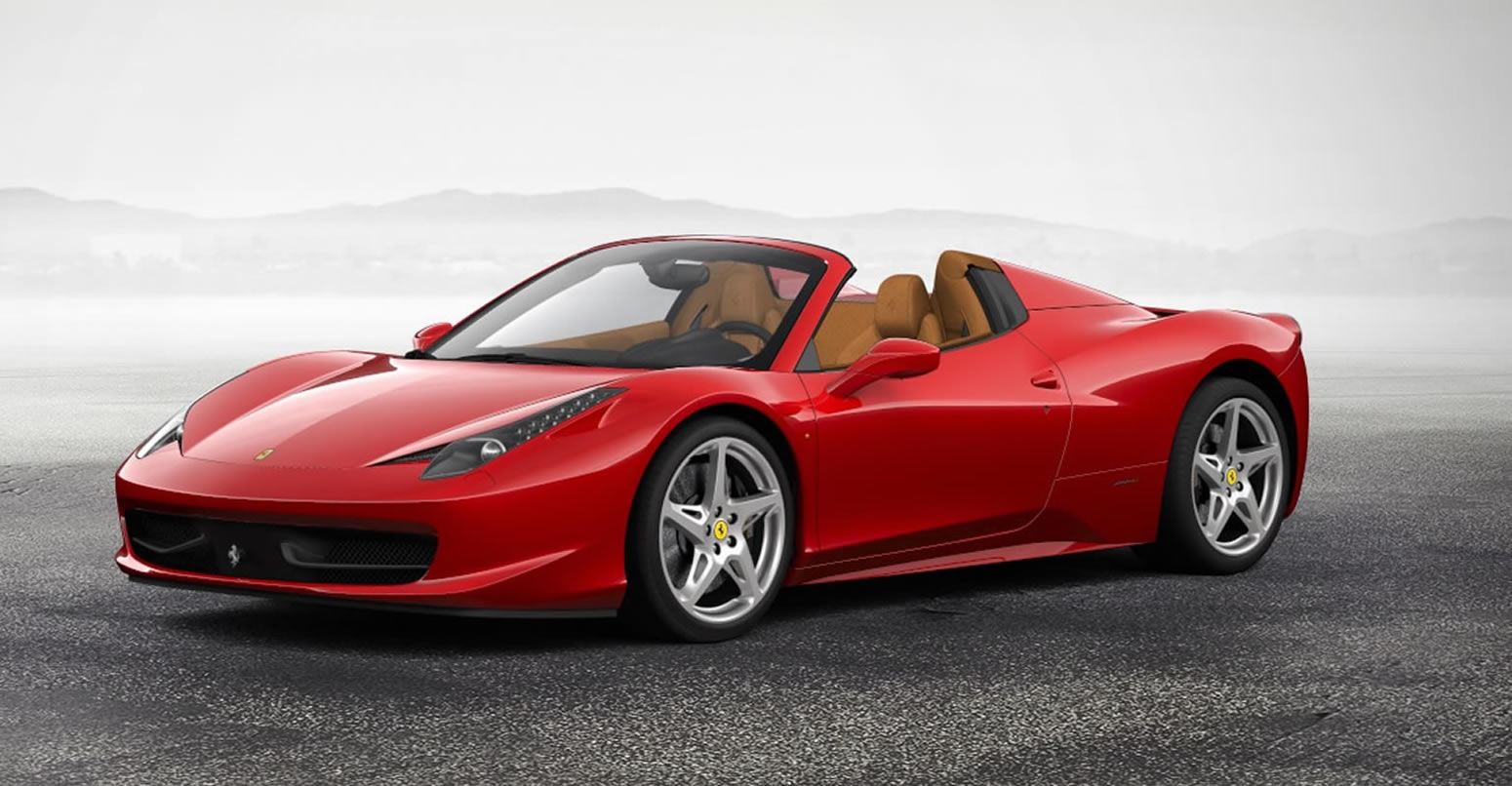 Ferrari 488 Spider rental side
