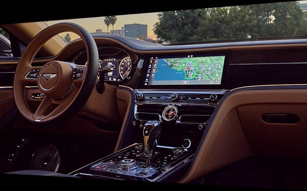 Bentley Flying Spur chauffeur interior