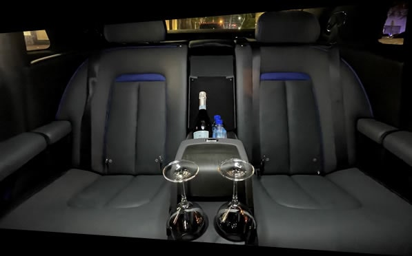 rolls royce ghost rental car interior