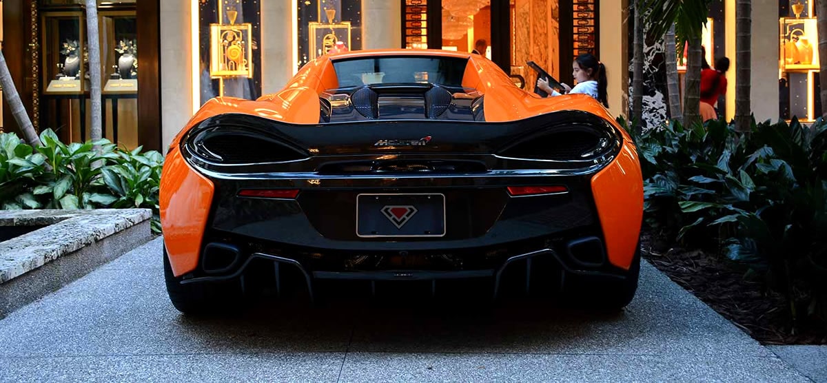 exotic car rental bal harbor mclaren