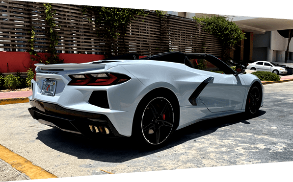 corvette c8 rental miami side