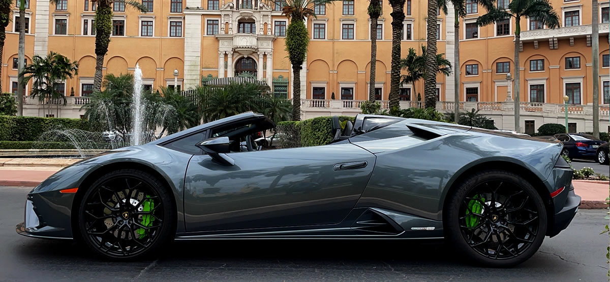 Lamborghini Huracan rental coral gables